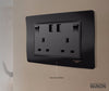 Power Socket with USB (Double)